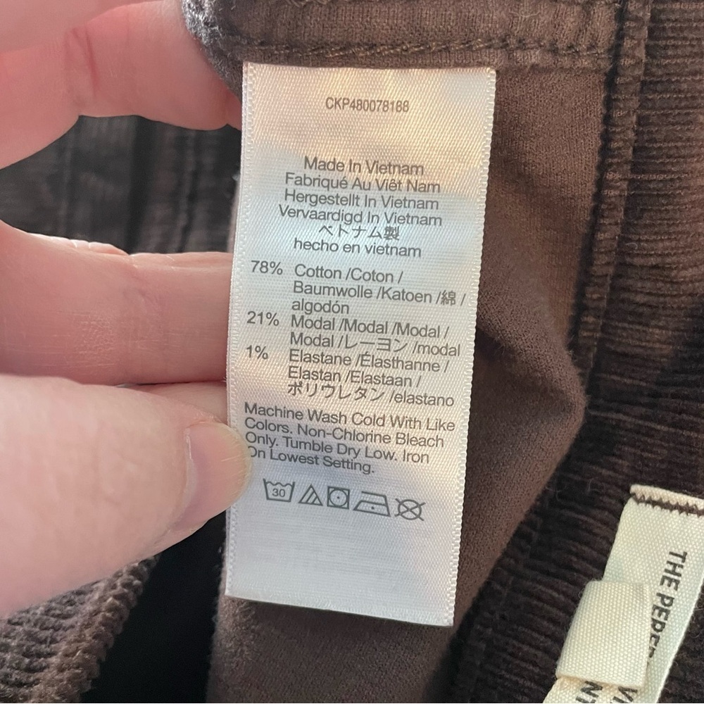 Madewell The Perfect Vintage Flare Pant in Brown Corduroy - Size 33 Petite - Picture 10 of 10